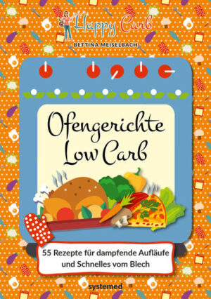 Volles Rohr Low Carb - die besten Ofengerichte Gibt es etwas Besseres als dick mit Käse überbackene Aufläufe und Gratins oder schnelle Blechgerichte, die sich fast von alleine machen? Der Backofen ist perfekt für die Low-Carb-Ernährung geeignet! Genießen Sie Fleisch, Fisch, Gemüse und ordentlich Käse ohne Reue. Die 55 kreativen kohlenhydratarmen Rezepte in diesem Buch bieten alles, was das Herz begehrt: vom warmen Frühstück über beliebte Klassiker wie Pizza und Lasagne bis zu warmen Desserts. Einfacher lässt sich gesunde und schlanke Küche nicht auf den Teller zaubern. Auf in den Low-Carb-Schlemmerhimmel!