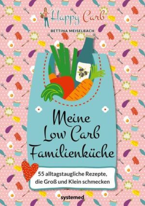 Alle glücklich an einem Tisch! Mit Low Carb trotz Familie langfristig und genussvoll abnehmen? Das geht! Bettina Meiselbach stellt in diesem Kochbuch aus der beliebten Happy-Carb-Reihe 55 leckere und kohlenhydratarme Gerichte vor, die speziell auf die Bedürfnisse der ganzen Familie abgestimmt sind. Die abwechslungsreichen und unkomplizierten Rezepte sind nicht nur kinderfreundlich, sondern lassen sich auch leicht in den hektischen Alltag integrieren. Ob Kinder, Eltern oder Großeltern, ob Fleisch- und Fischliebhaber oder Vegetarier - hier ist für alle das Richtige dabei. Genießen Sie gemeinsam mit Ihrer Familie das Beste, was die Low-Carb-Küche zu bieten hat!