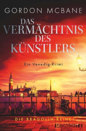 Teil 1 der mitreißenden Mysterie- Serie: Eine Reihe mysteriöser Mordfälle führt George Mallory nach Venedig Dr. George Mallory, Dozent für Psychologie an der Universität von Virginia, glaubt nicht an paranormale Phänomene. Er hat es sich zur Aufgabe gemacht, deren natürliche Ursachen ans Licht zu bringen. Als er einen Brief aus Venedig erhält, in dem ihm die Kuratorin eines venezianischen Kunstmuseums von einer seltsamen Serie von Todesfällen berichtet, ist seine Neugier geweckt. Die Fälle scheinen miteinander verknüpft zu sein, denn alle Opfer besaßen ein Gemälde des Künstlers Bragolin. Man erzählt sich, dass den Malereien ein Fluch anhaftet, der die Eigentümer in den Wahnsinn, manchmal sogar in den Tod treibt. George macht sich auf den Weg, um dem Geheimnis auf den Grund zu gehen. Er ahnt jedoch nicht, in welch große Gefahr er sich dadurch begibt … Das Buch ist der Auftakt einer Trilogie. Von Gordon McBane sind bei Midnight by Ullstein erschienen: Das Vermächtnis des Künstlers (Teil 1 der Bragolin- Serie) Die Maske der Angst (Teil 2 der Bragolin- Serie) Schatten über Venedig (Teil 3 der Bragolin- Serie)