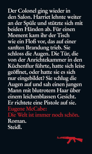 Ein lauer Sommerabend, ein idyllischer Landsitz, eine blutige Geiselnahme. Die Täter: heldenhafte Freiheitskämpfer für die einen, skrupellose Terroristen für die anderen. Angeführt von Martin Leonard, dem wortkargen Strategen, dringen sie in das vornehme Haus ein - die schöne Isabel Lynam, die Gewalt predigt und nun kalte Füße bekommt, die tiefgläubigen Brüder McAleer, die so gut Bomben bauen, wie sie Uhren reparieren, und der fanatische Killer Jack Gallagher. Die Opfer: die alteingesessene Gutsbesitzerfamilie Armstrong und ihre Gäste, unschuldige Zivilisten für die einen, Vertreter einer brutalen Besatzungsmacht für die anderen. Das Ziel: Aus dem berüchtigtsten Gefängnis des Landes sollen drei hochrangige Mitglieder der IRA freigepresst werden. Das Ultimatum: Freilassung der Gefangenen und Bereitstellung eines Hubschraubers biszum Mittag des nächsten Tages, andernfalls Hinrichtung der ersten Geisel. Während draußen die Staatsmacht in gepanzerten Fahrzeugen vorfährt, entspinnt sich drinnen ein gespenstisches Drama um Leben und Tod. Die Stunden verstreichen, und in der klaustrophobischen Abgeschlossenheit des herrschaftlichen Salons werden alte Gewissheiten auf den Prüfstein gestellt und neue Allianzen geknüpft. Eugene McCabes Roman führt die grausame Logik des Terrors hautnah vor Augen.