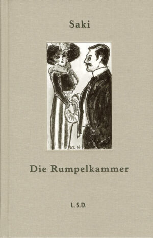 Sakis Erzählungen sind witzig, satirisch und nicht selten makaber. Die Rumpelkammer enthält 22 der besten Geschichten - scharfzüngige Parodien der englischen Upper Class vor dem Ersten Weltkrieg und so unheimliche wie elegante Erzählungen über Tod und dunkle Mächte. Saki macht uns bekannt mit Jane Thropplestance, die sich partout nicht erinnern kann, wo sie bei ihrem Bummel am Nachmittag ihre Lieblingsnichte ›verlegt‹ hat - bei Harrod’s, bei Mornay’s, den Carrywoods? Oder mit dem zehnjährigen Conradin, der die böse Mrs. de Ropp mit Hilfe eines gottgleichen Frettchens ins Jenseits befördert. Neben den berühmten Erzählungen wie »Der Eber«, »Die Unruhekur« und »Esmé« versammelt dieser Band auch die weniger bekannten, aber ebenso hochkarätigen Kurzgeschichten Sakis wie »Der Namenstag« und »Im Zwielicht«. Die Rumpelkammer bietet einen wunderbaren Einstieg in Sakis Werk und zeigt auf unwiderstehliche Weise, das Gut und Böse nur allzu oft Hand in Hand gehen.