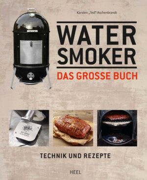 Smoke on the Water! Anschauliche Step-By-Step-Fotos zu Technik und Handhabung Fachwissen vom Grillprofi! Wenig Platz, viele Wünsche und dennoch Lust auf ein selbstgemachtes Pulled Pork? Ein Watersmoker löst das Problem auf sehr charmante Art und Weise. Er ist nur etwas höher als der gewöhnliche Kugelgrill, braucht also auch nicht mehr Stellfläche und er schlägt finanziell nur mit einem Bruchteil dessen zu Buche, was für einen Barrel-Smoker aufgerufen wird. Zugegeben: Er wird etwas anders gehandhabt als sein wesentlich bekannterer großer Bruder, der Stahl-Koloss. Aber hat man Aufbau und Technik einmal verstanden, dann ist es ein Kinderspiel, darauf wunderbare BBQ-Sessions zu zelebrieren. Grillprofi Ted Aschenbrandt erklärt detailliert und in zahlreichen Step-by-step-Anleitungen, was man wissen muss, um erfolgreich mit einem Watersmoker an den BBQ-Start zu gehen. Und natürlich sind auch jede Menge praxiserprobter Rezepte dabei, denn Smoken ist weit mehr als die Zubereitung von Pulled Pork und Ribs, wetten? Und außer dem ausführlichen Technikteil gibt es natürlich jede Menge appetitlicher Rezepte mit tollen Food-Fotos: Zahlreiche Rezepte für Rubs, Saucen, Mops, Injects & Marinaden fehlen ebenso wenig wie Coffee Flanksteak, Mustard Brisket, Saint-Louis-Cut Spare Ribs oder Lemonized Chickenhalves. Fazit: Wer erfolgreich Smoken will, kommt an diesem Buch nicht vorbei! Beim HEEL Verlag zum Thema „Smoken“ außerdem erhältlich: „Das große Smokerbuch“, „American Smoker“, „Smoker-Praxis“, „Die Smoker-Bibel“, „Das kleine Smokerbuch“.