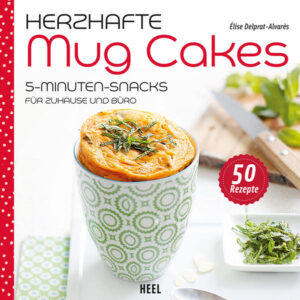 Meine Mahlzeit: Mug Meal superschnell vorbereitet & in wenigen Minuten gebacken! jedes Rezept mit liebevollem, aufwändig arrangiertem Foto! schönes Geschenk-Kochbuch für Liebhaber der Trendküche! Die süße Variante hat die Herzen der Hobbybäckerinnen im Sturm erobert. Aber manchmal ist die Lust auf Herzhaftes mindestens genauso groß. 30 Rezepte, mit rohem Schinken, Tapenade, Krabben, Roquefort oder Chorizo minutenschnell zubereitet: Eine Tasse, eine Mikrowelle - guten Appetit! Sie sind Feinschmecker, aber in Eile? Dann werden Sie bald ein Fan dieser trendigen Leckereien sein, die in wenigen Minuten genussfertig sind. Als Dessert gehören Mug Cakes bereits zu Ihrem Repertoire? Hier kommen sie als herzhafte Version, ausgesprochen praktisch als leckeres Mittagessen unterwegs, als improvisiertes Abendessen oder im Mini-Format zum Aperitif! Entdecken Sie die Mug Cakes Croque-Madame, auf spanische Art (olé) oder vegetarisch - hier ist für jeden Geschmack etwas dabei! Außerdem im HEEL-Verlag erhältlich: das Bestseller-Kochbuch "Mug Cakes: 5-Minuten - Kuchen für zuhause und Büro.