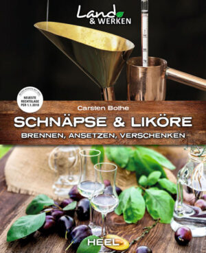 Das ultimative Buch zum Herstellen von Schnaps und Likör! Mit vielen Fotos und detaillierten Schritt-für-Schritt-Anleitungen lernen Hobbybrenner das Erstellen eigener Apfel-, Zwetschgen-, Birnen und Zuckermaische. Selbstversorger-Profi und Bestseller-Autor Carsten Bothe vermittelt in diesem Buch alle Grundlagen und das richtige Know-how für das Schnapsbrennen. Anschaulich wird die Maische-Herstellung erläutert, die aktuelle rechtliche Situation erklärt und werden typische Fehler besprochen. Vom Aufbau einer Destille, über die Kaufberatung und Bestimmung des Alkoholgehaltes bis hin zur Lagerung und Abfüllung - mit diesem Buch wird Ihr eigener Schnaps garantiert ein Erfolg! Natürlich gibt es auch viele tolle Rezepte für aufgesetzte Schnäpse, veredelte klare Schnäpse und Liköre! Wer sich also nicht an das eigene Brennen heranwagen möchte, ist mit diesem Buch ebenfalls bestens versorgt: Neben den Klassikern von Himbeer-, Heidelbeer- bis hin zu Eier- und Schlehenlikör, finden sich hier auch viele ausgefallene Rezepte - ob Bärlauch- oder Fichtennadellikör, Schuntertrapper oder Bierlikör, Nutellalikör oder Butter-Rum - hier wird verarbeitet, was die Natur und die Küche hergibt. Auch für aufgesetzte Schnäpse, wie Enzian- oder Schlehenschnaps und natürlich für die Herstellung von eigenem Whiskey oder Gin durch die Veredelung klarer Schnäpse finden Sie in diesem Buch Rezepte. Die Anleitungen sind einfach und übersichtlich und zudem mit vielen schönen Fotos gespickt! Also - der ultimative Tipp für alle, die selber machen und Selbstgemachtes lieben!