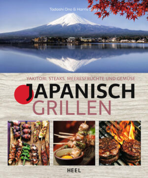 Japanisches Grillen ist viel mehr als Yakitori! Dieses Buch ist eine Inspiration für Liebhaber der japanischen Küche und für Grill-Freunde. Der japanische Koch Tadashi Ono und der US-Amerikaner Harris Salat haben für dieses Buch das Beste beider Grillwelten kombiniert - amerikanisches BBQ mit japanischen Aromen und Spezialitäten. Egal ob Holzkohle oder Gas, Einsteiger oder Grillgott: vom Porterhouse-Steak mit Knoblauch-Sojasaucen-Marinade, Yuzu Kosho Jakobsmuscheln oder der japanischen Neuinterpretation von knusprigen Chicken Wings werden Sie (und Ihre Gäste) noch lange schwärmen. Lernen Sie in mehr als 120 Rezepten eine neue Seite der japanischen Küche kennen: vielseitige Marinaden, Schritt-für-Schritt-Techniken für grandioses Fleisch, Geflügel, Fisch, Gemüse und natürliche traditionelle Lieblingsgerichte wie Yakitori, Yaki Onigiri oder Fisch in einer Salzkruste. Wer die japanische Küche liebt, kommt an diesem Buch nicht vorbei: Shiitake-Pilze oder Shishito-Chili am Spieß, Hähnchenfilit mit Terijaki, Yukari-Shiso oder Yuzu-Kosho-Marinade, mit Miso glasierte Wachteln, Täubchen mit Hatcho-Miso oder Ente mit grünem Tee gesmokt - diese Gerichte lassen Japan-Kennern das Wasser im Mund zusammenlaufen. Natürlich gibt es auch eine Vielzahl an Fisch-Gerichten in diesem Buch: mit selbst hergestellter Ponzu-Sauce, mit Shiso-Pesto oder Avocado-Wasabi-Püree, dazu ausgefallene Rezepte für Dips, Beilagen, Salaten und Gemüse - von der eingelegten Lotuswurzel über Wakame-Salat bis zur foliengegrillten Edamame. Dieses Buch ist das perfekte Geschenk für alle Japan- und Grill-Fans!