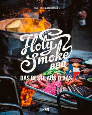 Die beiden schwedischen BBQEnthusiasten JOHAN FRITZELL und JOHAN ÅKERBERG haben den authentischen texanischen BBQ-Geschmack in die Alte Welt gebracht. Sie betreiben im schwedischen Bräcke mit unglaublicher Begeisterung und sehr erfolgreich ihr Restaurant Holy Smoke. Die beiden lieben das texanische BBQ nicht nur, sie leben es auch - und diese Mission geht so weit, dass sie sich mit Begeisterung in die Smoker und die Rezepturen schauen lassen. Wenn es um den perfekten Geschmack geht, kennen Johan & Johan keine Geheimnisse. Sie verraten in ihrem Buch ihre besten Rezepte, die idealen Fleischzuschnitte, welcher Rauch mit welchem Gericht harmoniert und was man bei der Anschaffung und der Wahl des Smokers beachten sollte. Herausgekommen ist ein Buch, das fürs Gelingen eines BBQs mindestens so unverzichtbar ist wie der perfekte Rauch … Dieses Buch ist ein echtes Männergrillbuch! Fleischliebhaber und die Fans des echten amerikanischen BBQ kommen an diesem Buch nicht vorbei - Smoked Brisket, Dirty Flank Steak, Tomahawk Steak, Whole Prime Rib Roast, Smoked Pork Belly, Whole Hog - Meatlovern läuft bei den Rezepten das Wasser im Mund zusammen. Dazu gibt es die zahlreiche Rezepte für Beilagen, Pickles, Saucen, Mayo, Rubs und Relishes, Injections, Snacks und Drinks. Die Zubereitung ist top beschrieben, oft in detaillierten Schritt-für-Schritt-Anleitungen und dadurch gut nachzugrillen. Vor allem braucht man keinen High-End-Smoker für die Gerichte: Offset Smoker, Big Green Egg oder ein anderer Keramikgrill oder auch ein großer Kugelgrill reichen aus, um sich das amerikanische BBQ-Feeling auf den heimischen Grill zu holen. Fazit: Dieses Buch ist nicht nur ein Koch- und Grillbuch, sondern strahlt mit den coolen Fotos und dem stylishen Lay-Out viel BBQ-Atmosphäre und Lifestyle aus. Perfekt zum Verschenken!