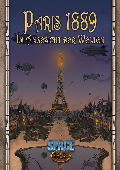 Paris. Stadt der Liebe, Stadt des Lichts. Heimat von Hugos Glöckner und Unterschlupf seiner Elenden. Schauplatz maßlosen Prunks und unendlichen Leids. Gegründet von Germanen, übersiedelt von Römern und Herrschaftssitz von Königen, Kaisern und Präsidenten. 2000 Jahre Geschichte und doch schlägt ihr Herz in der Gegenwart! Und in kaum einem Jahr schlägt es lauter als 1889. Fast 20 Jahre ist es her, dass der Mensch die Schranken seines Planeten hinter sich gelassen, und seine Schritte forsch hinaus in die Weiten unseres Sonnensystems gelenkt hat. Kolonien erblühen auf Mars, Venus und Merkur. Seltsame Geschöpfe und tausenderlei unbekannte, wundersame Dinge finden ihren Weg auf die Erde. Keine Grenzen kennt das Streben der Menschheit nach Fortschritt, Glanz und Größe und seit nunmehr fast 40 Jahren feiert sie ihre Erfolge und sich selbst mit den unvergleichlichen Weltausstellungen. Hier zeigt sich jedes Reich der Erde von seiner besten Seite und präsentiert seine neuesten Errungenschaften. 1889 trifft man sich in Paris - und erstmals dreht sich nicht alles allein um die Erde, sondern auch die Kolonien der fernen Himmelsgestirne finden ihren rechtmäßigen Platz. Den Besucher erwarten dampfende Wunder der Industrie, herausragende Erfindungen der Ingenieurskunst und bahnbrechende Erkenntnisse der Wissenschaften. Eigens für die Ausstellung wurden atemberaubende Gebäude wie die gläserne Maschinenhalle oder der stählerne Eiffelturm errichtet. Folgen Sie uns in diesem Hintergrundund Abenteuerband in die Arrondissements und Quartiers der Hauptstadt der Communardenrepublik. Schlendern Sie über das gewaltige Gelände der Weltenausstellung und parlieren Sie mit den großen Geistern des ausgehenden 19. Jahrhunderts. Doch seien Sie bereit! Glanz und Trubel der Weltenausstellung locken finstere Gestalten aus ihren Verstecken. Eine Bande Einbrecher nutzt die Gunst der Stunde und bedroht mit Hilfe gestohlener Artefakte nicht nur Hab und Gut, sondern auch Leib und Leben der Pariser Bevölkerung. Und kaum ist die Gefahr durch die „Plage von Paris“ gebannt, gibt eine mysteriöse Entführung neue Rätsel auf. Dieser Band enthält nicht nur eine Beschreibung der Stadt Paris und des Weltenausstellungsgeländes im Jahre 1889! Er erweckt das Setting zudem mit zwei umfangreichen Abenteuern sowie mehreren Szenarien zum Leben. Machen Sie Ihre Abenteurer zu wichtigen Beauftragten der Communardenrepublik, die mit Umsicht, Cleverness und einem geübten Waffenarm für Ruhe und Frieden während der Weltenausstellung sorgen! Entdecken Sie Paris und bewähren Sie sich Im Angesicht der Welten!