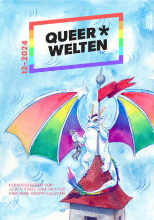 Queer*Welten ist ein halbjährlich erscheinendes queerfeministisches Science-Fiction- und Fantasy-Magazin, das sich zum Ziel gesetzt hat, Kurzgeschichten, Gedichte, Illustrationen und Essaybeiträge zu veröffentlichen, die marginalisierte Erfahrungen und die Geschichten Marginalisierter in einem phantastischen Rahmen sichtbar machen. Außerdem beinhaltet es einen Queertalsbericht mit Rezensionen, Lesetipps, Veranstaltungshinweisen und mehr. In dieser Ausgabe: Der späte Wurm von Rebecca Westkott (Kurzgeschichte) Ma jada von Hollarius (Kurzgeschichte) Der Phönix von Nox Juvenell (Gedicht) Spargelernte von Kae Schwarz (Kurzgeschichte) Eis auf Raten von Yvonne Tunnat (Kurzgeschichte) Warum rennt JAMES BOND nackt in einer Welt voller Betonpenisse herum? von Jamie-Lee Campbell (Satirischer Essay) Die Repräsentation von ‚(Dis)ability‘ in der Progressiven Phantastik von Lars Schmeink (Essay) Der Queertalsbericht 01/2024 Mit Queeren Questen von: Alex, An Brenach, Ariadne Geiling, Maike Frie, Nicole Hobusch, Emma Hogner, Phillip-C. Kasten, Kián KoWananga, Marie Meier, Stefan Mesch, Mila Münchow, T. B. Persson, Liane Raposa, Britta Redweik, Rebecca Reiter, Christina Seeberger, C. F. Srebalus, Iris Leander Villiam