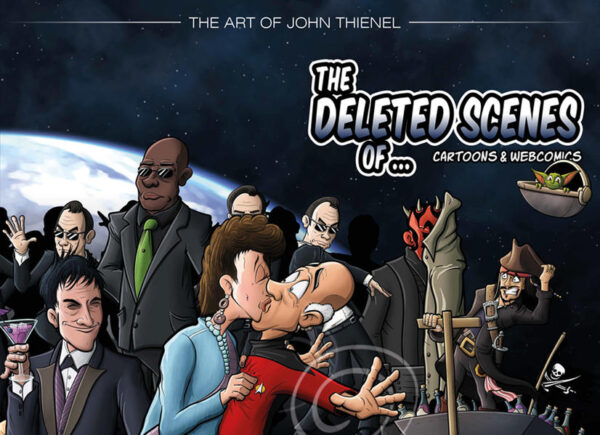 In Zusammenarbeit mit FedCon Events und dem Künstler John Thienel entstand endlich ein wunderschönes Hardcover- Buch mit den besten Cartoons und Webcomics aus Thienels "Deleted Scenes"! Das Werk beinhaltet über 100 Seiten Comics & Cartoons aus der fantastischen Geek- Welt! Für Fans von: Star Wars, Star Trek, Indiana Jones, Zurück in die Zukunft, Breaking Bad, Lost in Space, Doctor Who, Game of Thrones, The Mandalorian, Per Anhalter durch die Galaxis ... und vielen, vielen anderen!