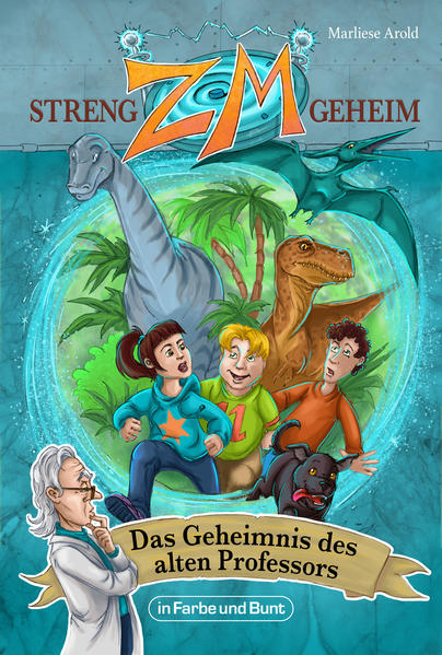 Drei Kinder. Ein Professor. Ein Hund. Gemeinsam reisen sie durch die Zeit, erleben unglaubliche Abenteuer und lernen die Geschichte unserer Erde kennen. ZM - STRENG GEHEIM ist eine spannende, humorvolle & lehrreiche Jugendbuchreihe, die man nicht verpassen darf! Band 1: DAS GEHEIMNIS DES ALTEN PROFESSORS: Endlich Ferien! Heike und Michael sind zuerst wenig begeistert, diese bei ihrem verrückten Onkel Ambrosius in einem kleinen Kuhkaff verbringen zu müssen. Gemeinsam mit dem Nachbarsjungen Thomas kommen sie jedoch schon bald hinter das Geheimnis des alten Professors: In seinem Keller steht eine Zeitmaschine! Der erste Trip durch die Geschichte führt die kleine Gruppe mitten hinein in die Zeit der Dinosaurier ... Steig ein in die fantastischen Abenteuer der Reihe ZM - STRENG GEHEIM von Marliese Arold, in einer neuen, illustrierten Ausgabe, versehen mit einer neuen Rahmenhandlung und selbstverständlich in neuer deutscher Rechtschreibung.