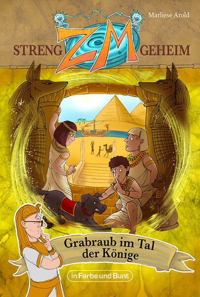 Drei Kinder. Ein Professor. Ein Hund. Gemeinsam reisen sie durch die Zeit, erleben unglaubliche Abenteuer und lernen die Geschichte unserer Erde kennen. ZM - STRENG GEHEIM ist eine spannende, humorvolle & lehrreiche Jugendbuchreihe, die man nicht verpassen darf! Band 2: GRABRAUB IM TAL DER KÖNIGE: Seit Onkel Ambrosius eine Zeitmaschine erfunden hat, erleben Michael, Heike und Thomas ein spannendes Abenteuer nach dem anderen. Dieses Mal verschlägt es sie ins alte Ägypten. Dort treiben Grabräuber ihr Unwesen im Tal der Könige und stören die Totenruhe. Nefer, die Tochter des Statthalters, fürchtet sich vor dem Zorn der Götter. Als sie und ihre neuen Freunde erfahren, dass das Grab des Tutanchamun aufgebrochen werden soll, schmieden sie einen Plan, um den Grabräubern ein für alle Mal das Handwerk zu legen! ... Steig ein in die fantastischen Abenteuer der Reihe ZM - STRENG GEHEIM von Marliese Arold, in einer neuen, illustrierten Ausgabe, versehen mit einer neuen Rahmenhandlung und selbstverständlich in neuer deutscher Rechtschreibung.