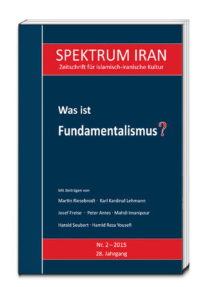 Liebe Leserinnen, liebe Leser! Einleitung Martin Riesebrodt Fundamentalismus im Kontext Karl Kardinal Lehmann Fundamentalismus als Versuchung Josef Freise Fundamentalismus und der interreligiöse Dialog Peter Antes Religiöser Fundamentalismus Harald Seubert Religiöser Fundamentalismus Hamid Reza Yousefi Politik des Wortes Mahdi Imanipour Ein Wort zum Schluss Persische Zusammenfassungen der Beiträge Buchbesprechungen Herausgeber und Autoren