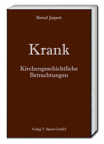 In diesem Buch plädiert der Autor, der einige Jahre Kirchengeschichte an der Universität Marburg unterrichtet hat und selbst viele Jahre im Pfarrdienst der Evangelischen Kirche von Kurhessen-Waldeck (u. a. als Krankenhaus- und Altenheimseelsorger) tätig war, für eine neue Art von Kirchengeschichtsschreibung. Sie muss nach Auffassung Jasperts auch die kran-ken Menschen berücksichtigen. In diesem Sinne mustert er von Jesus bis zur Gegenwart die bisherige Kirchengeschichtsschreibung durch und kommt zu einem vernichtenden Urteil. Alle kranken Menschen und jene, die in ihrem Beruf mit Kranken zu tun haben, wird das Buch interessieren. Denn es baut Brücken zwischen Kranken und Gesunden.