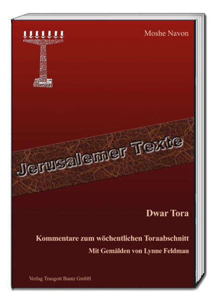 »Dwar Tora« heißt das Wort des Gemeinderabbiners zum wöchentlichen Toraabschnitt. Der liberale Landesrabbiner Dr. Moshe Navon predigte diese Diwrej Tora an jedem Schabbattag in seiner Gemeinde. Am Schabbat schließt sich der Segenskreislauf für jede Woche und für jeden Augenblick unseres Lebens, weil sich für uns im Zentrum dieses Tages die ewige Tora als Tor zum friedlichen Himmel öffnet. Dies ist nicht der Himmel, der über unserem Kopf wirbelt, sondern der Himmel, der sich nur in einem selbstlos liebenden menschlichen Herz bergen kann.