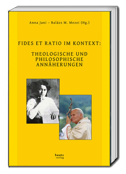 Im Allgemeinen widmet sich das vorliegende Buch dem gemeinsamen Problembereich der zeitgenössischen Theologie und Philosophie, aber den konkreten Anlass der hiesigen Beiträgen geben jedoch die Parallelität in der Erscheinung der Enzyklika Fides et Ratio vom Papst Hl. Johannes Paulus II., und die Heiligsprechung Edith Steins (Mitpatronin Europas) von demselben heiligen Papst. Die Autoren des Bandes reflektieren sich auf die Gemeinsamkeit des Denkens dieser zwei Heiligen des 20. Jahrhunderts, auf ihre philosophischen Engagements in der christlichen Philosophie, sowie auf die heutigen Möglichkeiten des gemeinsamen Denkens von Philosophie und Theologie. Die Autoren des Bandes sind: Gábor Ambrus-Gergely Bakos, O.S.B.-Christof Betschart, O.C.D.-Rocco Buttiglione-László Gájer-Hanna-Barbara Gerl-Falkovitz-István M. Fehér-Franz-Xaver Heibl-Grzegorz Holub-Anna Jani-Agnieszka Lekka-Kowalik-Balázs M. Mezei-Attila Puskás-Mátyás Szalay-Szabolcs Anzelm Szuromi, O.Praem.-Krisztián Vincze-Peter Volek-Michael Wladika-Holger Zaborowski-Beate Beckmann-Zöller.