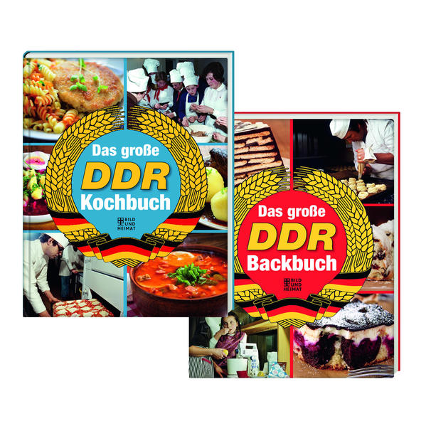 Das große DDR-Backbuch Was backte man in der ehemaligen Deutschen Demokratischen Republik? Wie in vielen anderen Bereichen des Lebens waren auch in den Backstuben der DDR Improvisation und Kreativität gefragt: Verarbeitet wurde, was in den Regalen der HO- oder Konsum-Geschäfte auslag oder die eigene Datsche hergab. Auch wenn oft wichtige Zutaten wie Mandeln oder Rosinen nicht zur Hand waren, so standen doch zum Backen von köstlichen Kuchen und Torten saisonal viele heimische Obstsorten zur Verfügung. Leckere Thüringer Mohn- oder Streuselkuchen vom Blech oder ein schöner Schneewittchenkuchen bereichern den Kaffeetisch heute wie damals genauso wie schmackhafte Leipziger Lerchen oder eine wunderbare Festtagstorte. Und natürlich darf der berühmte Dresdner Stollen nicht fehlen. Von Alexandertorte über Kalter Hund bis Zupfkuchen – brillante Aufnahmen zu jedem Rezept regen zum Nachbacken und Genießen in geselliger Runde an. Das große DDR-Kochbuch In den DDR-Küchen waren Improvisation und Kreativität gefragt, mit einfachen Zutaten und wenig Aufwand mussten die Speisen hergerichtet werden – und doch entwickelten so viele ostdeutsche Gerichte ihren unverwechselbaren Geschmack: Der knusprige Broiler, das deftige Jägerschnitzel, das einfache Würzfleisch, die reichhaltige Soljanka, Falscher Hase, Hoppelpoppel, Süßsaure Eier oder Sächsische Quarkkeulchen sind unvergessene Klassiker der DDR-Küche. Darüber hinaus landeten schmackhafte Braten, herzhafte Eintöpfe, raffinierte Salate und köstliche Desserts auf den heimischen Esstischen zwischen Thüringen, Sachsen und Mecklenburg. Viele traditionelle DDR-Gerichte erfreuen sich heute größter Beliebtheit. Doch nicht immer hat man das originale Rezept parat. Rund 80 Rezepte aus ostdeutschen Küchen laden ein zum Nachkochen, Schlemmen und Erinnern – im Alltag sowie zu besonderen Anlässen! Guten Appetit!