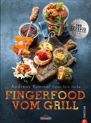 Vom Grill auf die Hand Fingerfood vom Grill! Abwechslungsreiche Rezepte mit Fleisch, Fisch, Gemüse und Früchten bieten zahlreiche Ideen für Kleinigkeiten vom Grill. Von Vorspeisen über Party-Snacks bis hin zum echten Sattmacher. Grillexperte Andreas Rummel lässt nichts anbrennen! Er liefert kreatives Fingerfood von einfach bis raffiniert und verrät praktische Tipps und Tricks rund um das Thema Grillen. 80 Fingerfood-Rezepte, von Fleischspießchen bis zum Mini-Burger