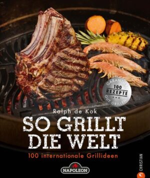 Durchschnittlich 13 Mal pro Jahr steht jeder Deutsche am Grill. Doch muss es immer das obligatorische Steak mit Kartoffelsalat sein? Nein, sagt Ralph de Kok, Grillmeister aus den Niederlanden. Grillen Sie sich mit seinen Rezeptideen einmal rund um den Globus: vom American Barbecue über das lateinamerikanische Churrasco bis zur heimischen Lachsforelle. Auch Vegetarier kommen bei den 100 ausgewählten Rezepten nicht zu kurz. Fulminant vielseitig!