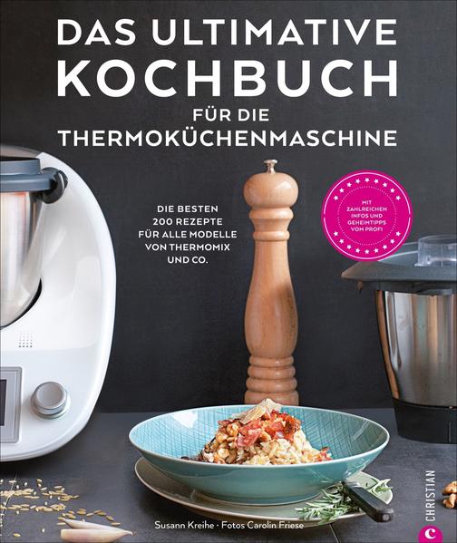 Er kann zerkleinern, mahlen, rühren, mixen und kneten, wiegen, erwärmen, kochen, hacken, dünsten und dampfgaren. Der Thermomix ist DIE Multifunktionsküchenmaschine. Unser ultimatives Kochbuch verrät Ihnen die leckersten Rezepte, die Sie ganz einfach mit der Thermoküchenmaschine zubereiten können. Ob Suppen, Hauptgerichte oder Desserts, ob Aufstriche, Eis oder Eingemachtes. Tag für Tag, mit wenig Zeitaufwand und gelingsicher.