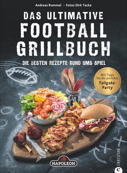 Für das Football-Spiel gibt es keinen besseren Rahmen als eine Grillparty. Damit diese ein Erfolg wird, versammelt dieses Buch die Lieblingsrezepte der 32 NFL-Teams. Der bekannte Showgriller Andreas Rummel verrät, was in den Stadien serviert wird und wie man es auf dem heimischen Grill zubereitet. Von amerikanischen BBQ-Spezialitäten wie Pulled Pork, Buffalo Wings und Grilled Steak Sandwich bis zu kreativen Ideen wie Burger im Football-Brötchen.