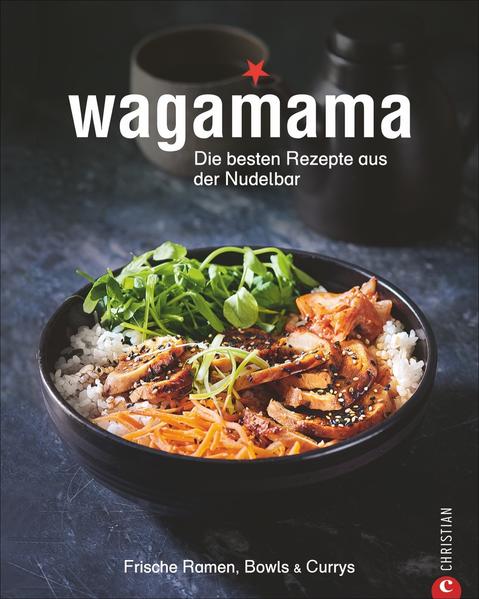 Jeder kennt und liebt die warmen, dampfenden und köstlich duftenden Ramen-Bowls der japanischen Wagamama-Restaurants. Sie sind unendlich vielseitig und sorgen für ein wohltuendes Geschmackserlebnis, egal ob mit Fisch, Fleisch, vegan oder vegetarisch. Mit diesem Buch kann man die 80 besten Wagamama-Rezepte nun selbst zu Hause nachkochen. Nicht nur Ramen-Nudeln, sondern auch Currys, Reis-Bowls, asiatische Salate, Soßen, Dips und aromatische Suppen. Und mit den vielen hilfreichen Schritt-für-Schritt-Bildern gelingen sogar anspruchsvolle Klassiker wie Gyoza-Teigtaschen oder gedämpfte Brötchen.