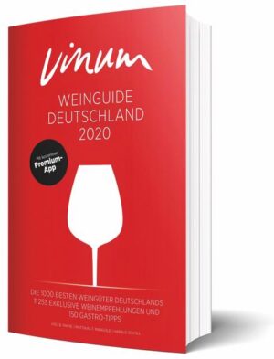 Mit verstärktem Führungsteam stellt Joel Payne die interessantesten Weingüter Deutschlands vor. Internationale Stars, unkonventionelle Newcomer und Geheimtipps - im VINUM Weinguide Deutschland fehlt kein Weingut von Bedeutung. 1000 ebenso elegant und fachkundig beschriebene Betriebe, rund 11.000 bewertete Weine, Informationen zu jedem Gut, Weintrends und Trinktipps: VINUM ist als Buch und App das Must-have für jeden Weinliebhaber!