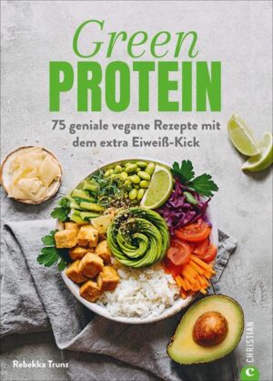 Proteine sollten in keiner Mahlzeit fehlen. Sie spenden unseren Muskeln Kraft und sorgen dafür, dass der Stoffwechsel richtig funktioniert. Doch wie kommt man an genügend davon heran, ohne dabei tierisches Eiweiß zu verzehren? Ganz einfach: indem man natürliche pflanzliche Proteinquellen anzapft. Hülsenfrüchte, Nüsse und Keimlinge sind dafür genauso geeignet wie verschiedene Getreide, Kerne oder Sprossen. Sie verwandeln die genialen veganen Rezepte in diesem Buch in nahrhafte und schmackhafte Eiweiß-Bomben.