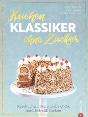 Backbuch mit 60 beliebten Kuchenklassikern -- aber zuckerfrei! Backen wie bei Oma, nur eben ohne raffinierten Haushaltszucker. Egal ob Käsekuchen, Apfelkuchen, Zwetschgendatschi, Frankfurter Kranz, Mohnstreusel oder Schwarzwälder Kirschtorte, alle Rezepte in diesem Buch kommen praktisch ohne Haushaltszucker aus. Beim Zuckerfrei-Backen wird weniger und ganz natürlich gesüßt: mit Datteln, Früchten oder Kokosblütenzucker. Die Zuckerfrei-Rezepte sind dadurch deutlich gesünder als die traditionellen Kuchenrezepte, da sie den Blutzuckerspiegel auf ein normales Niveau halten. Von diesen Leckereien wird auch Oma begeistert sein, denn beim Geschmack werden keine Abstriche gemacht. Nicht so süß, genauso lecker!