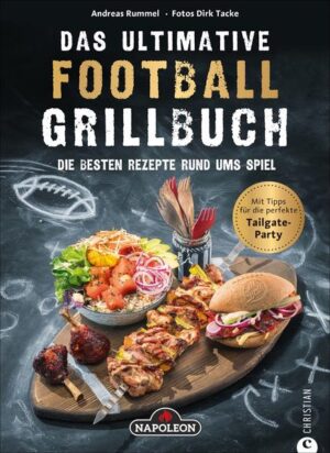 Die Lieblingsrezepte der 32 NFL-Teams. Ein Must-have für Fans des Superbowl und American Football. 70 Tailgate-Rezepte für den ultimativen Football-Grillabend. Showgriller Andreas Rummel verrät in diesem BBQ-Buch, was in den US-Stadien serviert wird und wie man es zu Hause zubereitet. Von amerikanischen BBQ-Spezialitäten wie Pulled Pork, Buffalo Wings und Grilled Steak Sandwich bis zu kreativen Ideen wie Burger im Football-Brötchen. Die besten Rezepte zum Grillen und Chillen!