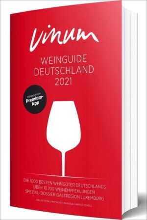 Riesling, Weißburgunder, Silvaner oder Spätburgunder wer ist der Beste im ganzen Land? Der VINUM Weinguide Deutschland 2021 kürt bereits im vierten Jahr die Spitzenreiter und Siegerweine der 13 deutschen Anbaugebiete: Dazu bewertete das hochkarätig aufgestellte Verkosterteam 1.000 Weingüter und über 10.700 Weine von der Ahr bis hinein ins Herzen Württembergs. Der VINUM Weinguide zählt zu Deutschlands meistverkauften Weinführern.