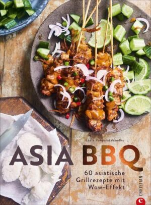 Authentische Grillrezepte aus Südostasien. Die preisgekrönte Autorin weiß, wie »Asia BBQ« mit Fleisch, Fisch und Gemüse geht. Vom klassischem Hähnchen-Satay und glasiertem Schweinefleisch bis hin zu ausgefallenen Gerichten wie gefülltem Zitronengras vom Grill, alle Rezepte in diesem Grillbuch lassen sich problemlos mit handelsüblichem Grillequipment zubereiten.