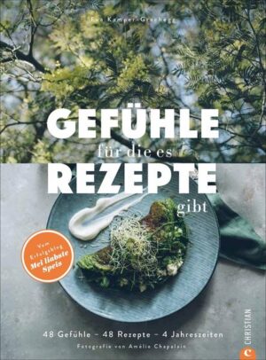 Gefühle kulinarisch interpretiert Wie schmeckt eigentlich die Zuversicht, dass es morgen besser wird? Ein sinnliches Kochbuch mit 48 saisonal inspirierten Gerichten. Für jedes Gefühl ein passendes Gericht! Ob lauwarmer Karottensalat mit Safran, einfache Krautnudeln oder geschmorte Orangen-Birnen aus dem Ofen - dies ist ein Kochbuch für alle, die Kochen nicht nur als Handwerk, sondern als Lebensgefühl verstehen. Für alle, die nicht nur essen, sondern genießen. Und die gerne über das gute Leben philosophieren. Ganz im Sinne der Nachhaltigkeit versteht sich bei Eva Kamper-Grachegg die Wertschätzung für regionale Zutaten und damit für saisonale Rezepte von selbst. Sie sind einfach und machen doch so viel her - besonderes Comfort Food für jede Jahreszeit! Gedankenvolle Texte, gelingsichere Rezepte und wertvolle Impulse rund um das gute Leben! Kochbuch für Anfänger: gelingsichere Rezepte der preisgekrönten Foodbloggerin von »Mei liabste Speis« Innovativ: Für jedes Gefühl ein Gericht und stimmungsvolle Bilder! Nachhaltiges Mood Food: einfach nachhaltig kochen und achtsam essen inkl. praktischen Leseband für schnelles Suchen & Finden