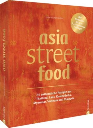 Eine kulinarische Reise durch Asien Seit Jahren reisen Simi und Stefan Leistner durch Asien, stets auf der Suche nach den besten Streetfood-Rezepten. In Vietnam, Kambodscha, Laos, Thailand, Myanmar und Malaysia trafen die beiden Asia-Fans viele Küchenchefs und ließen sich von deren Gerichten inspirieren. Hier sind 85 Rezepte, die für jeden nachvollziehbar sind und mit Zutaten zubereitet werden, die überall erhältlich sind, dabei aber authentisch schmecken. Die besten Küchen Asiens in einem Kochbuch - Von der Pho bis zum Curry, von Thailand, Laos, Kambodscha, Myanmar und Vietnam jetzt bis Malaysia.