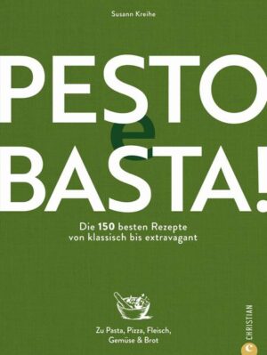 Für alle Fälle Pesto! Pesto ist nicht nur praktisch, wenn es in der Küche schnell gehen muss, Pesto ist auch unglaublich wandelbar: klassisch zur Pasta, als Brotaufstrich, für Salate, als Sauce zu Fleisch, Fisch & Gemüse, als würziges Topping in Suppen ... Wer also mehr will als Pesto genovese oder Pesto rosso, der wird dieses Buch mit 150 Rezepten und Servierempfehlungen lieben. Ein praktisches Standardwerk für alle Fälle! Ein ultimatives Werk für Pestoliebhaber, das seinesgleichen sucht Mit praktischem Leseband für schnelles Suchen & Finden Mit edler Folienprägung