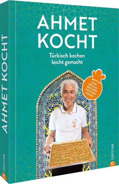 Türkisch kochen mit Ahmet! YouTuber Ahmet präsentiert in diesem Buch ein große Auswahl seiner besten Rezepte - und alle haben eines gemeinsam: sie gelingen nicht nur, sondern schmecken auch noch richtig gut! Von Vorspeisen wie frischem Couscous mit Schafskäse über Hauptgerichte wie deftigen Canak Köfte hin zu Backwerk wie Börek oder Fladenbrot. Und auch an süßen Sünden darf es natürlich nicht fehlen: Baklava und Co. runden jedes Menü perfekt ab. Das Kochbuch für alle Fans der türkischen Küche - Türkisches Essen von salzig bis süß: eine große Vielfalt an leckeren und einfachen Rezepten Mehr als 300.000 Fans freuen sich: Das Kochbuch zum erfolgreichen YouTube-Kanal "AhmetKocht"