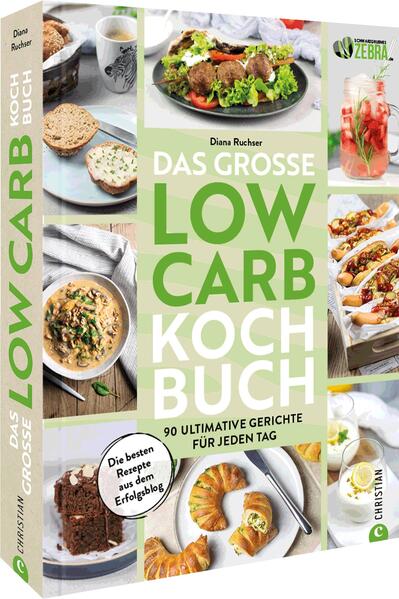 So easy, so Low Carb! Diana Ruchser begeistert auf ihrem Blog schwarzgrueneszebra.de seit Jahren mit ihren leckeren Low-Carb-Rezepten. Die Rezepte sind nicht nur alltagstauglich, sondern auch vielfältig und zeigen, dass die Low-Carb-Ernährung einiges zu bieten hat. Das Motto lautet hier: Low Carb heißt nicht hungern, sondern genießen. Das in diesem Rezeptbuch mit den vielfältigen, leckeren Rezepten in die Tat umgesetzt wird!