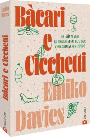 Die Aromen der echten venezianischen Küche Lassen Sie sich verführen von der traditionellen Küche Venedigs und dem Zauber der Lagunenstadt! Cicchetti, die typischen Häppchen auf die Hand werden in Venedig traditionell zu einem Glas Wein an der Bar genossen. Doch die venezianische »Tapas-Küche« kann noch mehr. Egal ob warm oder kalt, Fisch, Fleisch oder Gemüse - Emiko Davies kennt sich bestens aus in der italienischen Küche und gewährt den Lesern dieses Buchs einen einzigartigen Einblick in zauberhafte Rezepte und Geschichten rund um die kleinen italienischen Köstlichkeiten aus der Mittelmeer-Küche.