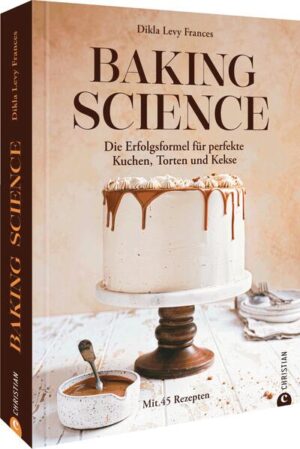 Kuchen und Torten Backbuch: Besser backen mit Know-how Sie wollen endlich perfekte Backwaren zaubern, ohne stundenlang in der Küche zu stehen und immer wieder neue Rezepte auszuprobieren? Dann ist "Baking Science" das ideale Backbuch für Sie! Lernen Sie die Wissenschaft von Mehl und seiner Verwendung kennen und erfahren Sie, welche Funktionen Eier beim Backen haben. Erfahren Sie, welche Zutaten als Bindemittel beim Backen dienen und wie Sie Ihre Sahne standfest machen können. Erfahren Sie außerdem, wie Sie das beste Öl zum Backen auswählen und wie Säure beim Backen funktioniert. Mit unseren Tipps und Tricks können Sie sogar verhindern, dass Ihr Cheesecake Risse bekommt und kreieren luftigen Eischnee und Baisermassen. Und wenn es mal schnell gehen muss, finden Sie in diesem Buch auch Last-Minute-Kuchen mit Zutaten aus dem Vorrat. Ideal auch als Geschenk für alle Backbegeisterten. Lassen Sie sich von unseren 45 Rezepten inspirieren und zaubern Sie perfekte Kuchen, Torten und Kekse wie ein echter Profi! Von einfachem "Blaubeerkuchen" bis hin zu komplexen "Haselnuss-Schoko-Küchlein" und "Schoko-Kirsch-Poptarts". "Cupcakes für Karamellfans", "Mandel-Schokoladen-Pfundkuchen" und "Aprikosen-Scones mit weißer Schokolade" bieten für jeden Geschmack das Richtige. Und für diejenigen, die es etwas exotischer mögen, gibt es "Chai-Gewürzkuchen mit Frischkäse-Topping" oder "Strawberry-Shortcake-Stieleis". Mit Rezepten für klassischen Biskuit und Butterbiskuit, hauchzarten Chiffonkuchen und luftigem "Angel Cake" wird auch der perfekte Basis-Teig zum Kinderspiel. Probieren Sie auch das nussige Brot oder die "Bananen-Cupcakes mit Kaffee-Frosting" aus und erleben Sie, wie Backen zum puren Genuss wird. Perfekte Backwaren sind kein Zufall! Backkurs Buch: Einfach erklärt und anschaulich illustriert Mit 45 süßen Rezepten vom Cookie bis zur Torte