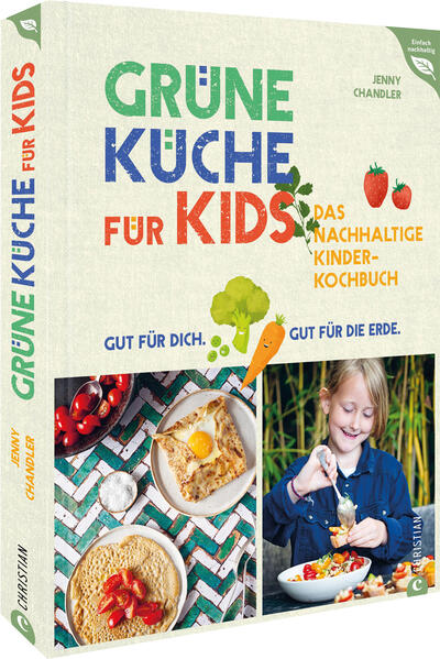 Das erste Nachhaltigkeits-Kochbuch für Kinder mit über 50 einfachen Rezepten und viel Wissenswertem rund um eine gesunde Ernährung & Umweltschutz Entdecken Sie jetzt unser nachhaltiges Kochbuch für Kinder! Mit leckeren Rezepten aus saisonalen und regionalen Zutaten wird das Kochen zu einem spannenden Abenteuer für Kinder ab 7 Jahren. Die kindgerechten Anleitungen machen das Kochen zum Kinderspiel und vermitteln nebenbei noch wichtige Werte wie Nachhaltigkeit und Umweltbewusstsein. Dabei wird großer Wert auf die Auswahl der Zutaten und die Vermeidung von Lebensmittelverschwendung gelegt. Zusätzlich zu den über 50 gesunden Rezepten bietet das Kinderkochbuch noch spannnende Zero-Waste-DIY-Ideen. »Ein so wichtiges Buch. Es verbindet für Kinder die spielerische Leichtigkeit von Essen mit praktischen Möglichkeiten, durch Ernährungs- und Kochgewohnheiten, die Welt positiv und nachhaltig zu beeinflussen. Ich kann es nicht abwarten, mit meinem Sohn daraus zu kochen.« Anna Jones Die Einfach-Nachhaltig-Reihe aus dem Christophorus Verlag: Wir verwenden ausschließlich FSC-zertifiziertes Papier Wir drucken mit mineralölfreien Druckfarben Wir verzichten auf das Einschweißen in Plastikfolie Wir achten auf kurze Transportwege