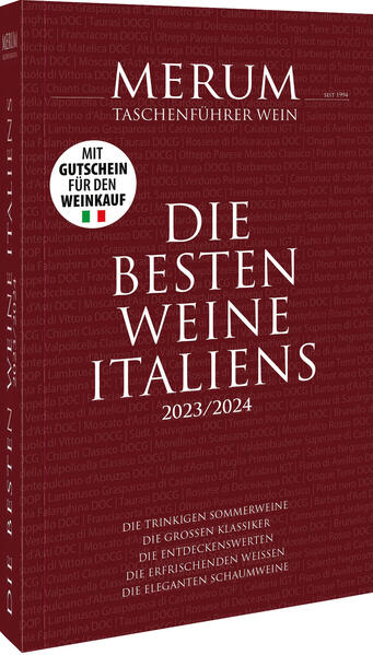 Italienische Weine neu entdecken mit dem Weinführer von Merum Die Verkoster präsentieren darin 1.500 Weine von Südtirol, über die Toskana bis Sizilien, bewertet nach Qualität, Eleganz und Unverfälschtheit. Dazu gibt es viele Informationen zu den Anbaugebieten, den Winzern und ab-Hof-Preisen. Eine Besonderheit ist die Rabatt-Aktion "Winzer lieben Merum-Leser": Wer in Italien bei teilnehmenden Winzern einkauft, erhält bei Vorlage des Merum-Weinführers 10 % Rabatt.