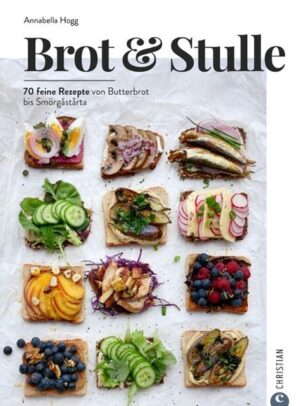 Das Stullen Kochbuch: kreative Alternativen zum abendlichen Salamibrot Köstliche Rezepte für verschiedene Brotsorten und dazu passende Beläge Baguette mit Fenchel-Aprikosen-Slaw, Toastbrot Caesar Style, Schwarzbrot mit Rote-Bete-Hummus und geröstetem Apfel, Anna Hogg alias @von_tisch_zu_tisch präsentiert in ihrem Buch nicht nur eine Vielzahl bunter Kreationen jenseits des schnöden Salami- oder Käsebrotes, sondern zeigt auch, mit welchem Belag Sauerteigbrot, Baguette, Toast und Co. jeweils am besten harmonieren. Einfache Rezepte für jeden Tag, effektvoll und zu 100 % köstlich!