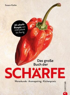 Schärfe ist mehr als nur Chili! Wasabi, Meerretich, Ingwer und Co.: Richtig scharf kochen mit 65 feurigen Rezepten Schärfe ist nur Chili? Weit gefehlt! Susann Kreihe zeigt in diesem Kochbuch die Vielfalt der feurigen Aromaten. Chili darf nicht fehlen, aber auch Ingwer, Pfeffer, Meerrettich und Co. machen ordentlich Feuer unterm Kessel. Mit "Gerösteter Rote Bete auf grünem Bohnen-Hummus mit Kampotpfeffer", "Pollo Diabolo", "Schoko-Chili-Cake" und kleinen Köstlichkeiten wie "Birnen-Chili-Senf" bleibt in der kulinarischen Welt der Schärfe kein Wunsch offen! Süß bis deftig: Vielfalt an pikanten Rezepten für scharfe Gerichte Warenkunde zum Aromat Schärfe: Infos und Tipps