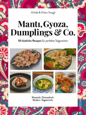 Manti all over the World - Entdecken Sie das Geheimnis der perfekten Manti Entdecken Sie in diesem Kochbuch die Vielfalt der internationalen Teigtaschen und lernen Sie Teigtaschen aus aller Welt kennen. Von der Türkei über Russland bis nach Korea und zum Balkan - Mant, Manti, Mantu, Manty, Mandu, Klepe sind in verschiedenen Ländern und Kulturen zu Hause. Tauchen Sie ein in unzählige kulinarische Kulturgeschichten dieser köstlichen Kult-Teigtaschen, die Länder, Kulturen und Generationen miteinander verbinden. Unser Buch präsentiert die 50 besten Manti-Rezepte aus aller Welt.»Knusprige Wan Tan« aus China, koreanische »Mandu mit Kimchi, Rind und Tofu, nepalesische »Momos mit Lamm«, türkische »Kayseri mant«, »Kürbis-Manty mit Tomaten-Koriander-Sauce« aus Usbekistan, bis hin zu ukrainischen »Wareniki mit Sauerkirschen« oder rumänischen »Coltunash mit Schichtkäse«. Folgen Sie Orkide und Orhan Tançgil auf ihrer kulinarischen Entdeckungsreise und entdecken Sie die köstlichen Teigtaschen, die von der Türkei entlang der Seidenstraße den Weg in die Welt gefunden haben. Diese Teigtaschen sind gefüllt mit köstlichen Aromen und Traditionen. Mit leicht verständlichen Anleitungen und wertvollen Tipps können Sie ganz einfach Ihre eigenen Manti zubereiten und die Vielfalt internationaler Küche in Ihrem eigenen Zuhause genießen. Bereiten Sie sich auf eine kulinarische Weltreise vor, die Ihre Geschmacksnerven begeistern wird - ob klassisch, vegetarisch oder süß, für jeden Geschmack ist etwas dabei!