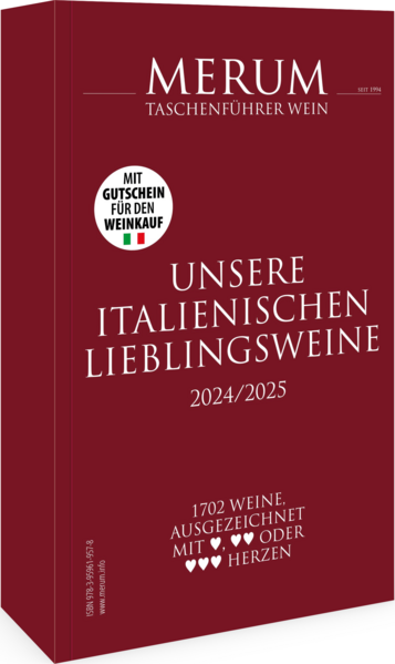 Italienische Weine neu entdecken mit dem Weinführer von Merum. Die Verkoster präsentieren darin 1500 Weine von Südtirol, über die Toskana bis Sizilien, bewertet nach Qualität, Eleganz und Unverfälschtheit. Dazu gibt es viele Informationen zu den Anbaugebieten, den Winzern und ab-Hof-Preisen. Eine Besonderheit ist die Rabatt-Aktion „Winzer lieben Merum-Leser“: Wer in Italien bei teilnehmenden Winzern einkauft, erhält bei Vorlage des Merum-Weinführers 10 % Rabatt.