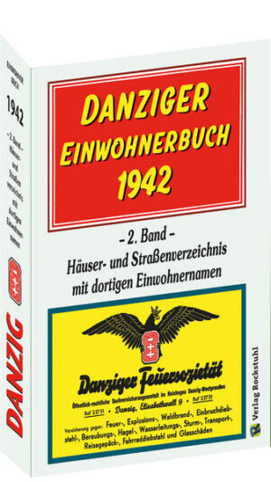 DANZIG - Danziger Einwohnerbuch 1942 - 2. Band | Bundesamt für magische Wesen