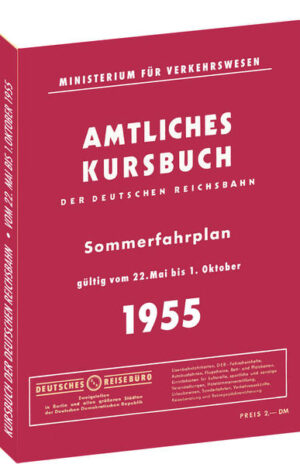 Kursbuch der Deutschen Reichsbahn - Sommerfahrplan 1955 | Bundesamt für magische Wesen