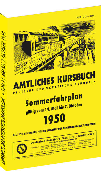 Kursbuch der Deutschen Reichsbahn - Sommerfahrplan 1950 | Harald Rockstuhl