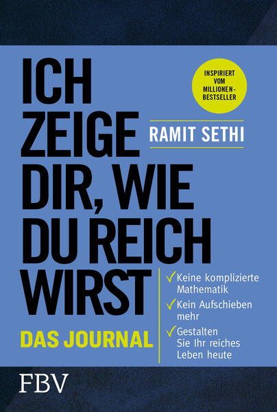 Die meisten von uns haben noch nie darüber nachgedacht, wie unser reiches Leben jenseits von »Ich tue dann, was ich will und wann ich will« aussieht. Oder man sagt uns unser ganzes Leben lang, wir sollen sparen ... aber was dann? Wie können wir die Ergebnisse genießen? Mit diesem Journal können Sie sich endlich die Zeit geben, Ihr reiches Leben zu gestalten. Arbeiten Sie mit augenöffnenden Übungen und aussagekräftigen Aufforderungen, um unter anderem zu verstehen, wie Sie Ihren Überzeugungen hinsichtlich Geld auf den Grund gehen oder wie Sie lernen, Ihr Geld für die Dinge auszugeben, die Ihnen wirklich wichtig sind, und es nicht für Gelegenheiten zu verschwenden, die Sie nicht weiterbringen. Sobald Sie wissen, wie Ihr reiches Leben aussieht, können Sie anfangen, es zu leben. Keine vagen Ziele und kein Hinauszögern mehr. Nur noch detaillierte Visionen und das Selbstvertrauen, sie in die Tat umzusetzen.