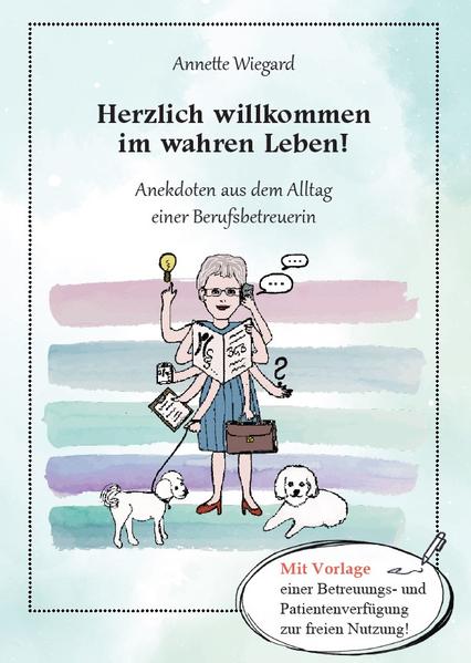 Liebe Leser, mit meinen kleinen, teils amüsanten, teils traurigen Anekdoten aus meinem Berufsleben, einer Kurzhistorie über die Entwicklung des Betreuungsgesetzes sowie Vorlagen von Betreuungs-und Patientenverfügungen, möchte ich Ihnen einen Einblick in die Arbeit der Betreuer geben, die in den Medien oftmals nur negativ dargestellt werden. Sicher gibt es, wie auch in allen anderen Berufen Menschen, die ihre Arbeit für sich ausnutzen und versuchen, größtmöglichen eigenen Vorteil daraus zu ziehen, aber ich kann Ihnen versichern, dass das nur ein geringer Anteil ist, denn die meisten Betreuer, die mir bekannt sind, arbeiten mit HERZ UND VERSTAND. Um dennoch nicht an einen für Sie „unbekannten Helfer in der Not“ zu geraten, habe ich diesem Buch einen Anhang beigefügt, den Sie für sich persönlich ausfüllen und heraustrennen können. Verbunden mit dem Wunsch, dass Sie noch lange eigenständig und gesund bleiben, grüßt Sie herzlichst Ihre Annette Wiegard