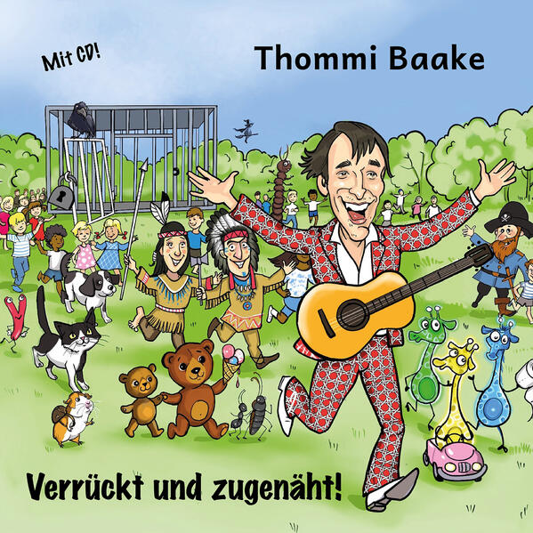 Ein groovendes Kinderlieder- Bilder- Geschichtenbuch zum Anhören, Mitsingen, Mittanzen, zum Anschauen, Voroder Selberlesen. Ukulelenbanjo und Klavier, Chinesische Tröte, Maultrommel, Timple, Gitarre und Gesang, eine Reibekäsetüte und vieles mehr kommt bei Thommi Baakes neuer CD zum Einsatz. In den 18 Songs und den extra dazu erdachten 3- Minuten- Geschichten geht es mit Witz und Fantasie um alles, was das Kinderherz bewegt: um Teddys, Fußnägel und Geburtstage, um Flunkereien, Ängste und den Straßenverkehr, um Haustiere, Piraten oder das ABC. Davon inspiriert, zeichnete Lucy Hobrecht 18 bezaubernde Illustrationen. “Verrückt und zugenäht” erscheint als Klappenbroschur mit CD und einem digitalen Audioplayer. Die Geschichten sind speziell für junge Leseratten in einer entsprechenden Schrift gesetzt.